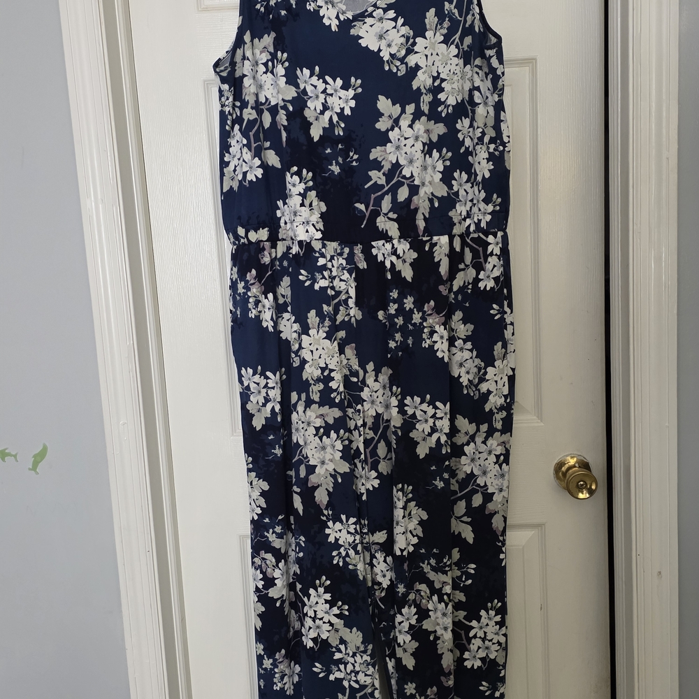 Floral Sleeveless Jumpsuit